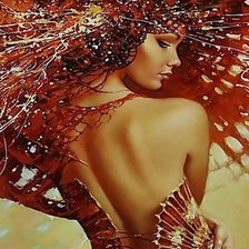 Схема вышивки «девушкаz»