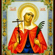 Схема вышивки «Икона СВ.Валентина 2»