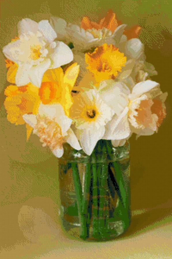 нарциссы - нарциссы, цветы, весна, букет - предпросмотр