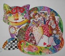 Схема вышивки «Расписные кошки»