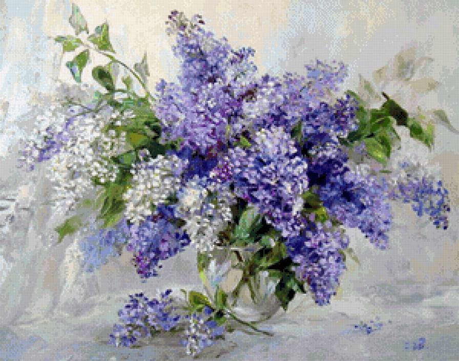 картины художников - сирень - предпросмотр