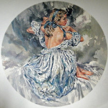 Схема вышивки «девушка»