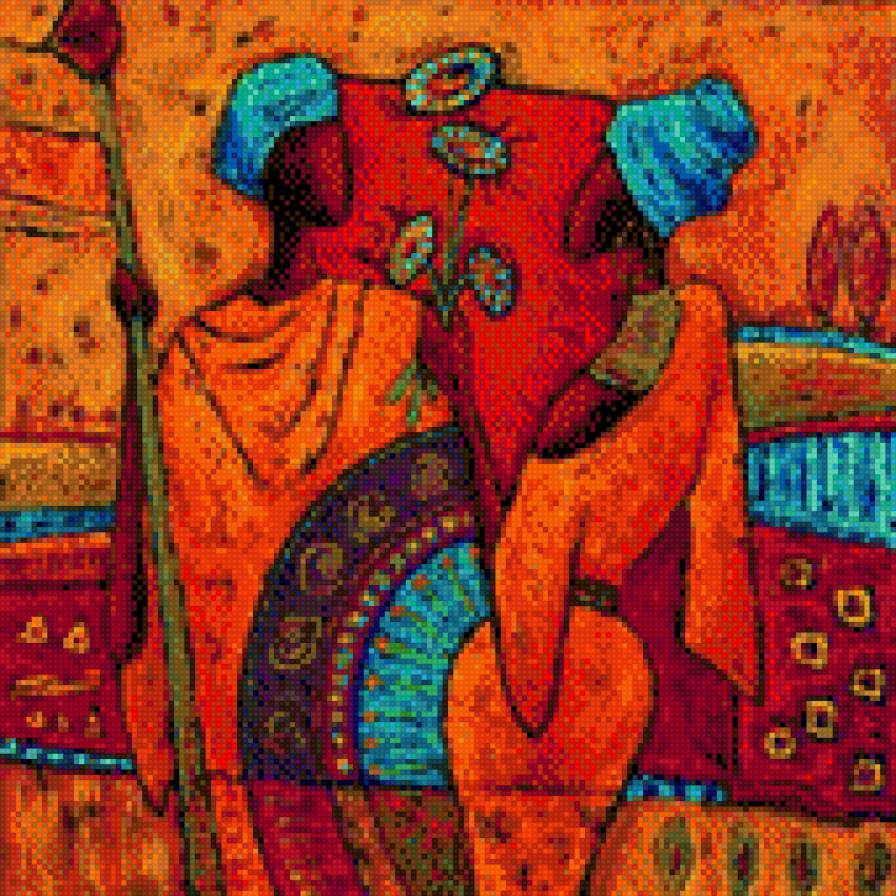 Африка 1. Размер 170х170 - африка - предпросмотр