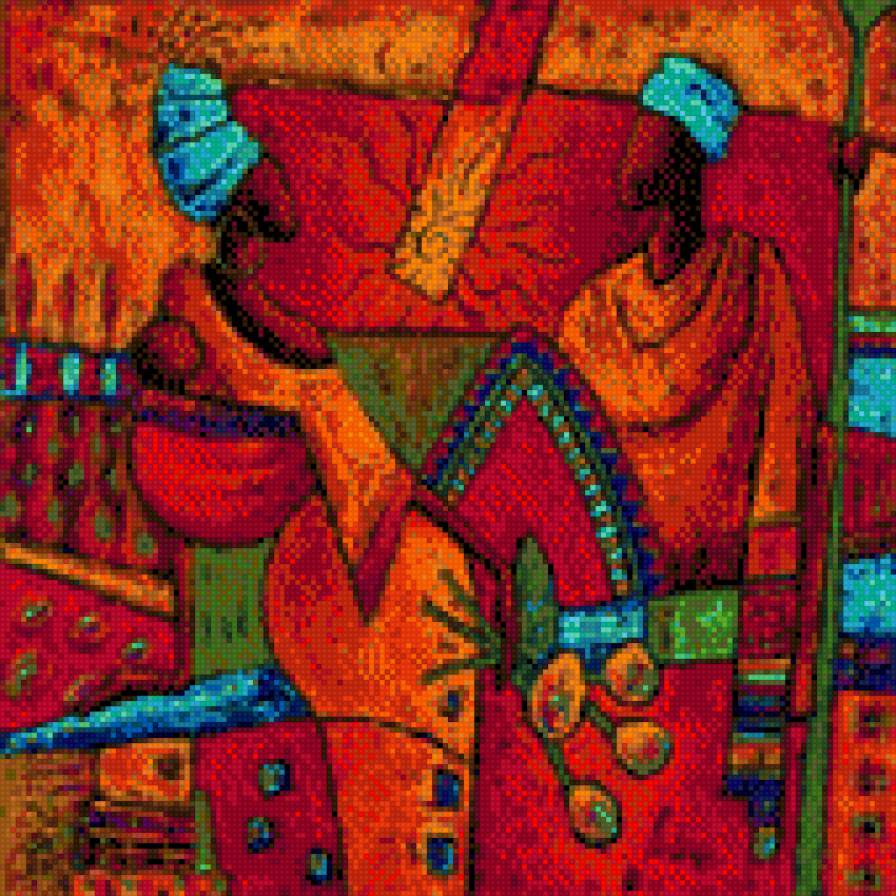 Африка 2. Размер 170х170 - африка - предпросмотр