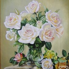 Схема вышивки «розы»