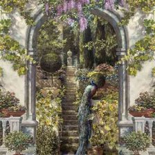 Схема вышивки «пейзаж»