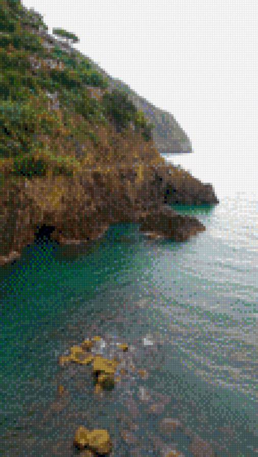 Италия,Cingue Terre - вода, италия, вид на море, скалы - предпросмотр