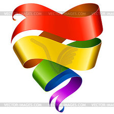 сердце радуга