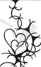 Схема вышивки «сердца»