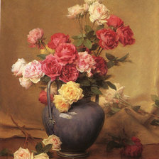 Схема вышивки «букет роз»