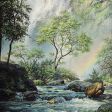 Схема вышивки «водопад»