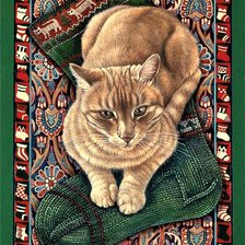 Схема вышивки «Котейка»