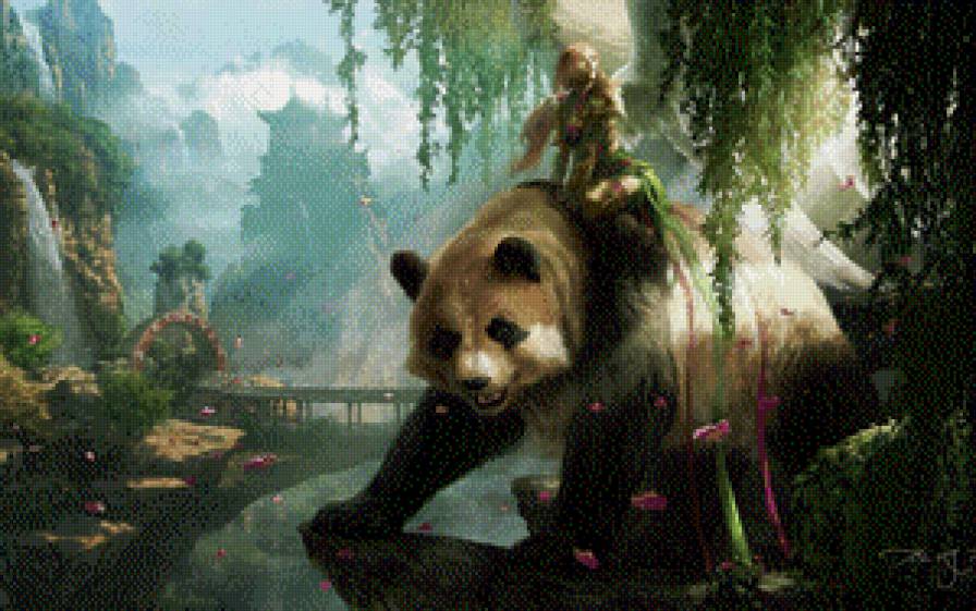 Панда арт - панда - предпросмотр