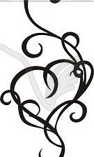 Схема вышивки «сердце узор»