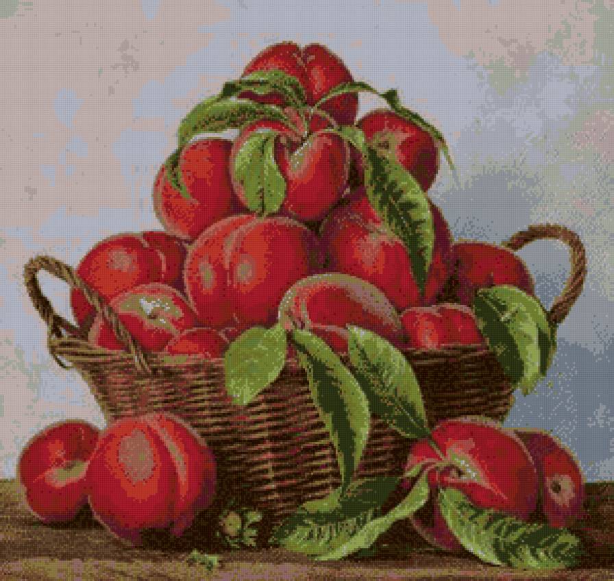 персики - фрукты, натюрморт, кухня - предпросмотр