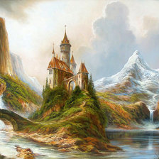 Схема вышивки «замок»