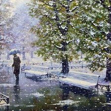 Зима. одиночество