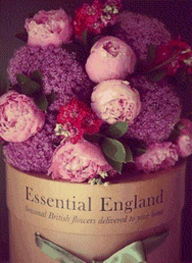 Пионы - натюрморт, цветы, пионы, корзина - предпросмотр