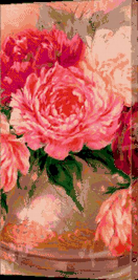 триптих 2 - цветы, пионы, триптих - предпросмотр