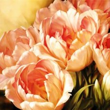 Схема вышивки «тюльпаны»