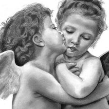 Схема вышивки «Ангелочек и феечка»