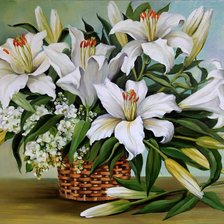 Схема вышивки «Лилии»