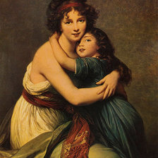 Схема вышивки «Мать и дитя»