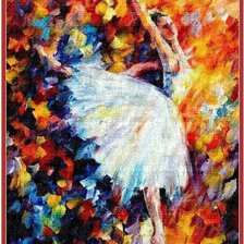 Схема вышивки «балерина»