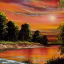 Схема вышивки «Закат»