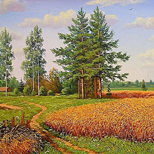 Схема вышивки «пейзаж»