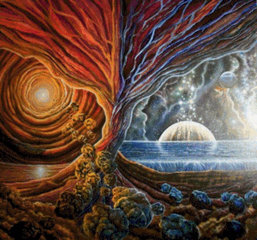 Дерево жизни - акварель, живопись - предпросмотр