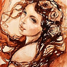 Схема вышивки «женский образ»