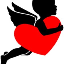 Схема вышивки «ангел с сердцем»