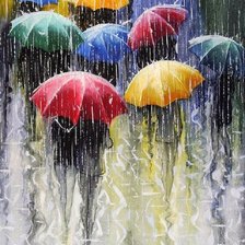 Схема вышивки «зонтики 100 гамма»