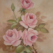 Схема вышивки «нежные розы»