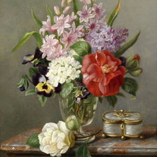 Схема вышивки «букет цветов»