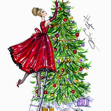 Схема вышивки «гламур»