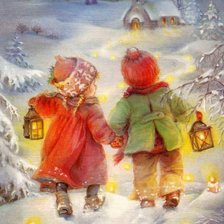 Схема вышивки «por la nieve»