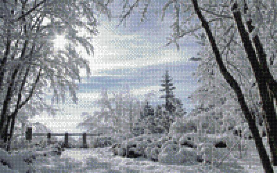 Зимушка - солнечный день, зима, снег - предпросмотр