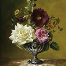 Схема вышивки «букет цветов»