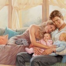 Схема вышивки «Семья 02 DMC»