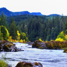 Схема вышивки «горная речка»