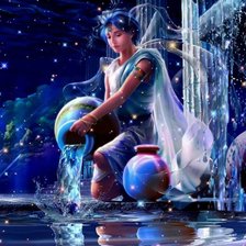 Схема вышивки «Водолей»