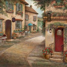 Схема вышивки «городской пейзаж»