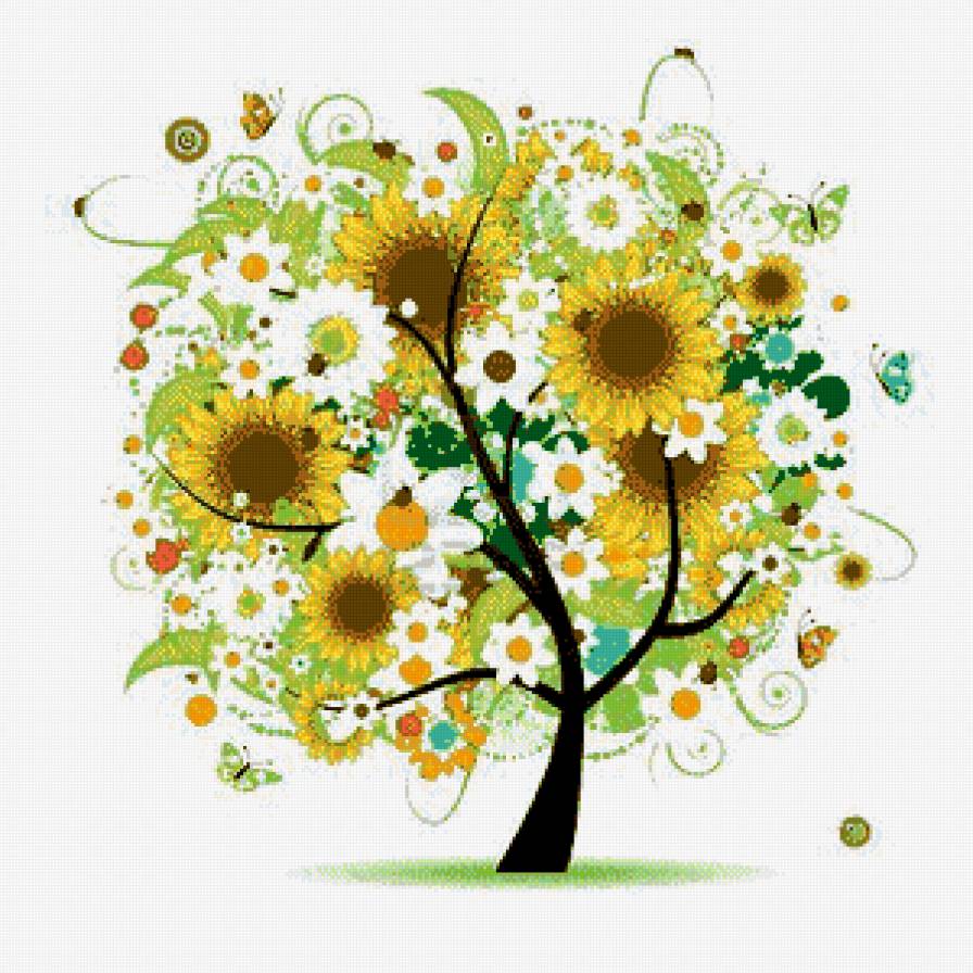 arbol de girasoles - предпросмотр