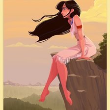 Схема вышивки «Покахонтас»