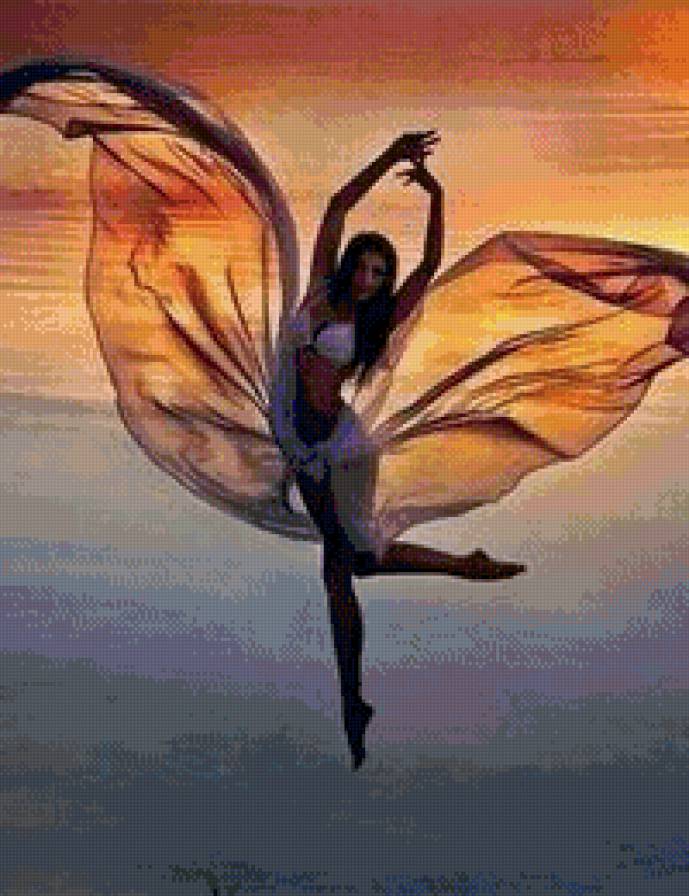 Танец - танец, девушка, закат - предпросмотр