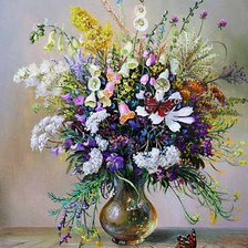 Схема вышивки «полевые цветы»