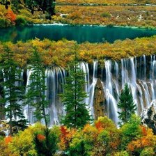 Схема вышивки «шикарные водопады»