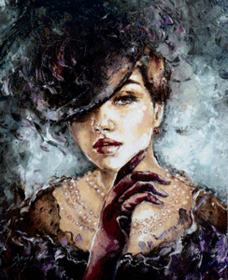 портрет - портрет, девушка, романтика - предпросмотр